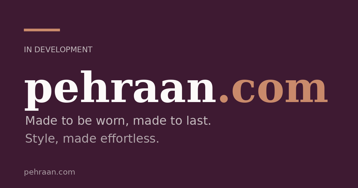 Link preview image for pehraan.com